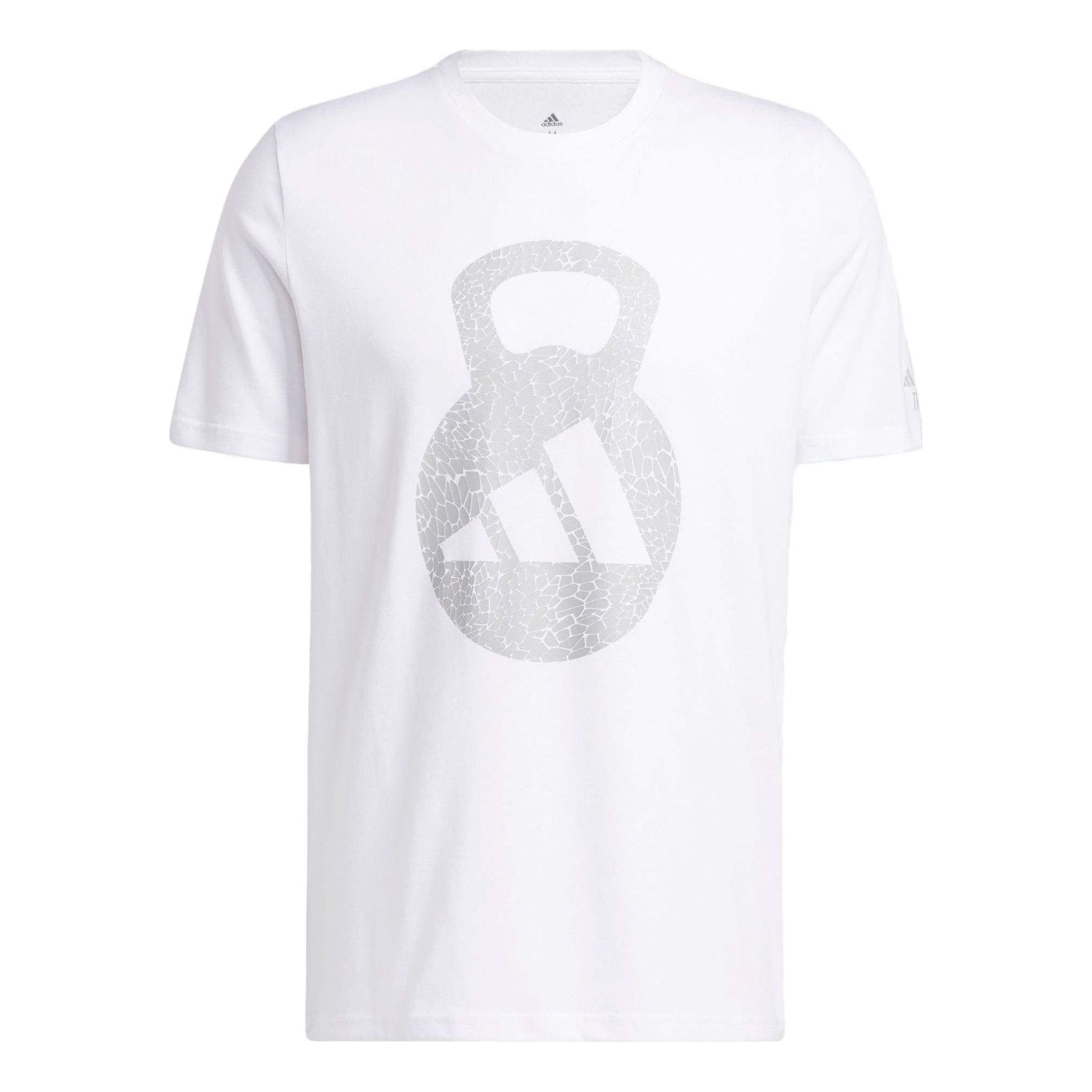 adidas AEROREADY Training Logo Graphic Short Sleeve T-shirt 'White' H44740 sold by KicksCrew