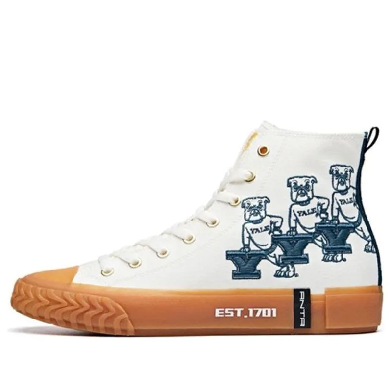 ANTA x Yale Canvas High 'White Gum' 112028650-8 sold by KicksCrew