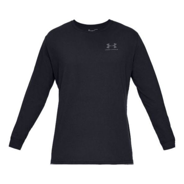 Under Armour Sportstyle Left Chest Long Sleeve T-shirt 'Black' 1329585-001 sold by KicksCrew