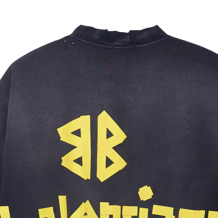 Balenciaga Tape Type T-shirt Medium Fit 'Black Faded' 739784TOVA91055 sold by KicksCrew product image thumbnail 5