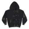 Balenciaga Gaffer Zip-Up Hoodie Small Fit 'Black White Red' 720424-TNVK5-1089 sold by KicksCrew