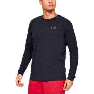 Under Armour Sportstyle Left Chest Long Sleeve T-shirt 'Black' 1329585-001 sold by KicksCrew