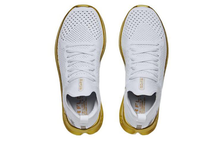 (WMNS) Under Armour Flow Velociti SE Metallic 'White Metallic Gold' 3025256-100 sold by KicksCrew product image thumbnail 4