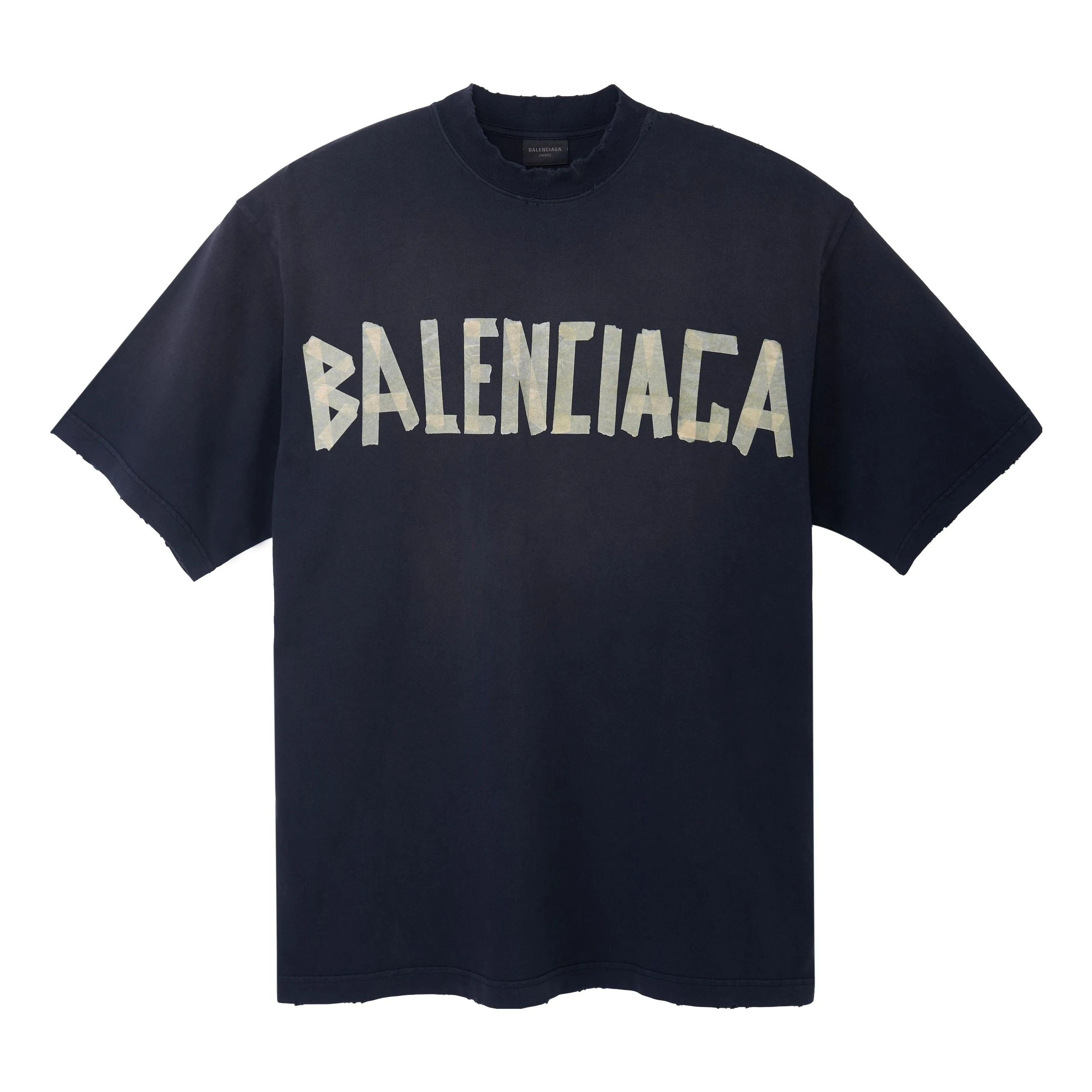 Balenciaga Tape Type T-shirt Medium Fit 'Black Faded' 739784TOVA91055 sold by KicksCrew