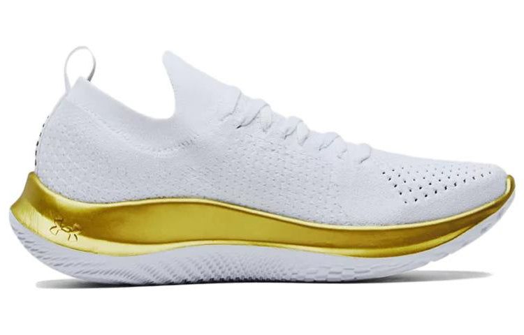 (WMNS) Under Armour Flow Velociti SE Metallic 'White Metallic Gold' 3025256-100 sold by KicksCrew product image thumbnail 2