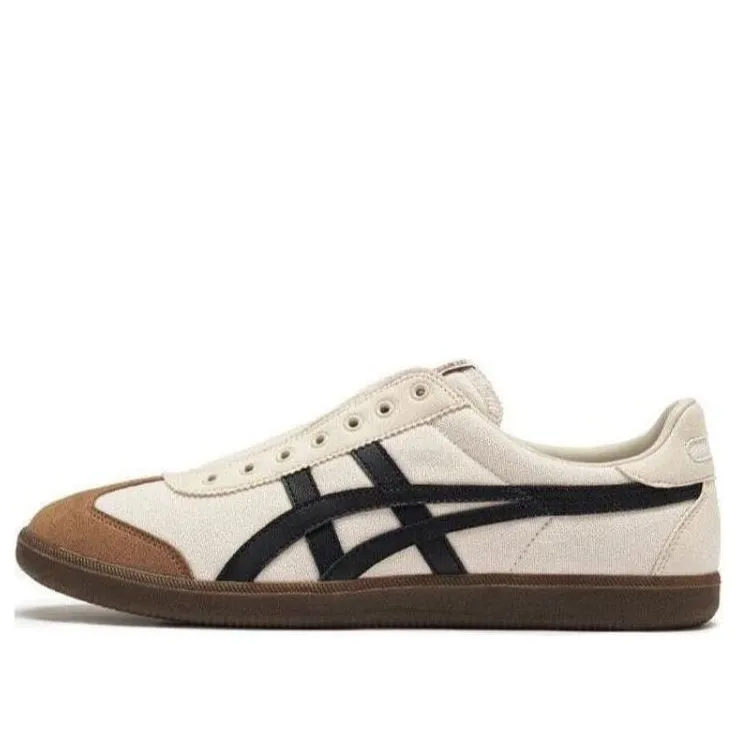Onitsuka Tiger Tokuten Slip-On Sneakers 'White Brown Black' 1183C248-200 sold by KicksCrew