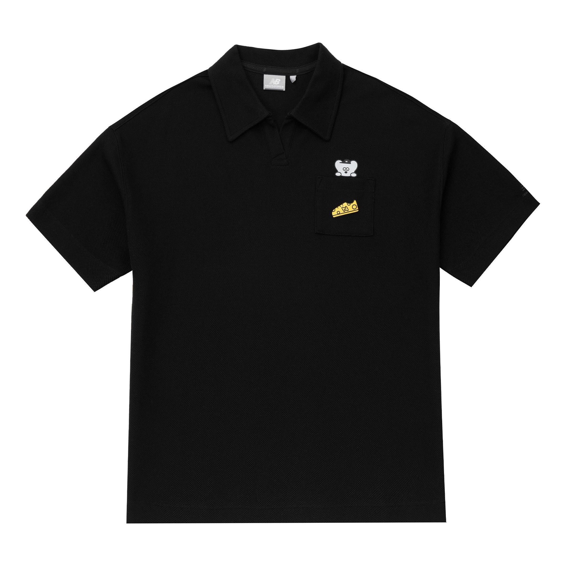 (WMNS) New Balance x SEIJI ANDY Polo Tee 'Black' 5FD26272-BK sold by KicksCrew