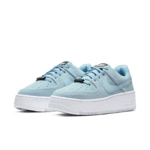 (WMNS) Nike Air Force 1 Sage Low 'Light Armory Blue' AR5339-402 sold by KicksCrew