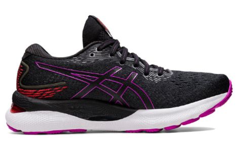(WMNS) ASICS Gel-Nimbus 24 Wide 'Black Orchid' 1012B199-004 sold by KicksCrew