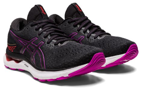 (WMNS) ASICS Gel-Nimbus 24 Wide 'Black Orchid' 1012B199-004 sold by KicksCrew