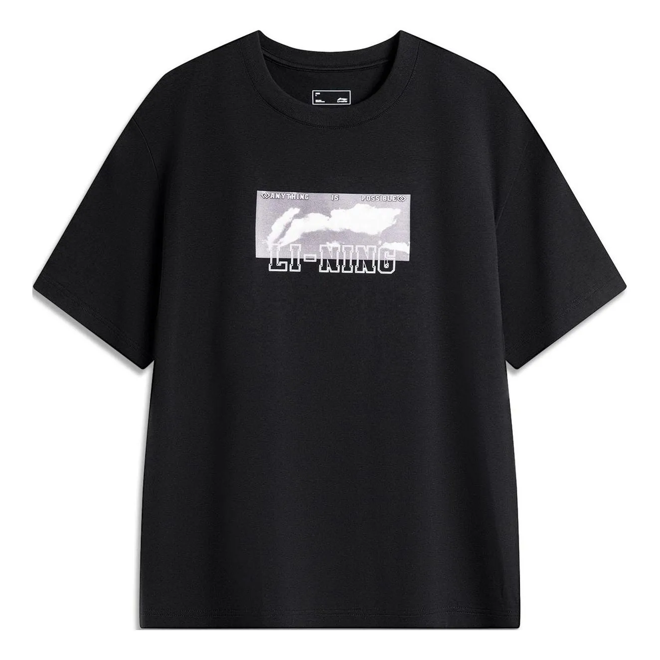 Li-Ning Anything Is Possible Graphic T-shirt 'Black' AHSU555-3 sold by KicksCrew