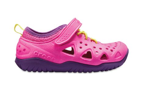 (GS) Crocs Swiftwater Sneakers 'Pink Purple' 204989-6L0 sold by KicksCrew