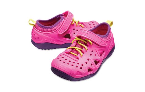 (GS) Crocs Swiftwater Sneakers 'Pink Purple' 204989-6L0 sold by KicksCrew