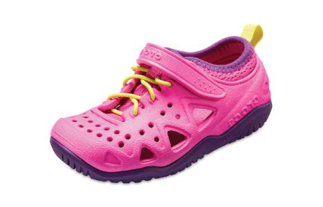 (GS) Crocs Swiftwater Sneakers 'Pink Purple' 204989-6L0 sold by KicksCrew