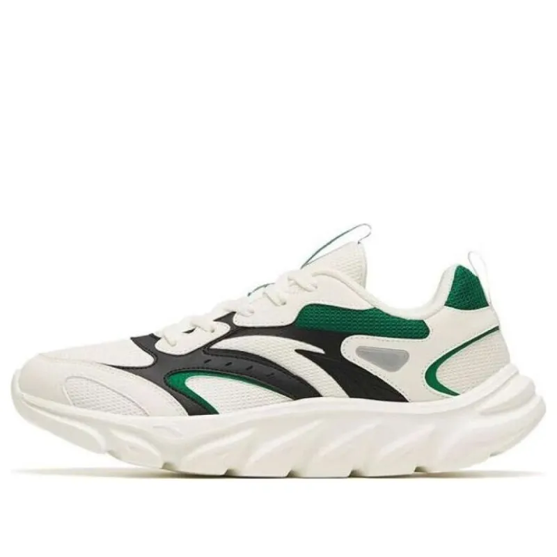 ANTA Running Series Sneakers 'Ivory White Black Green' 112245575-1 sold by KicksCrew
