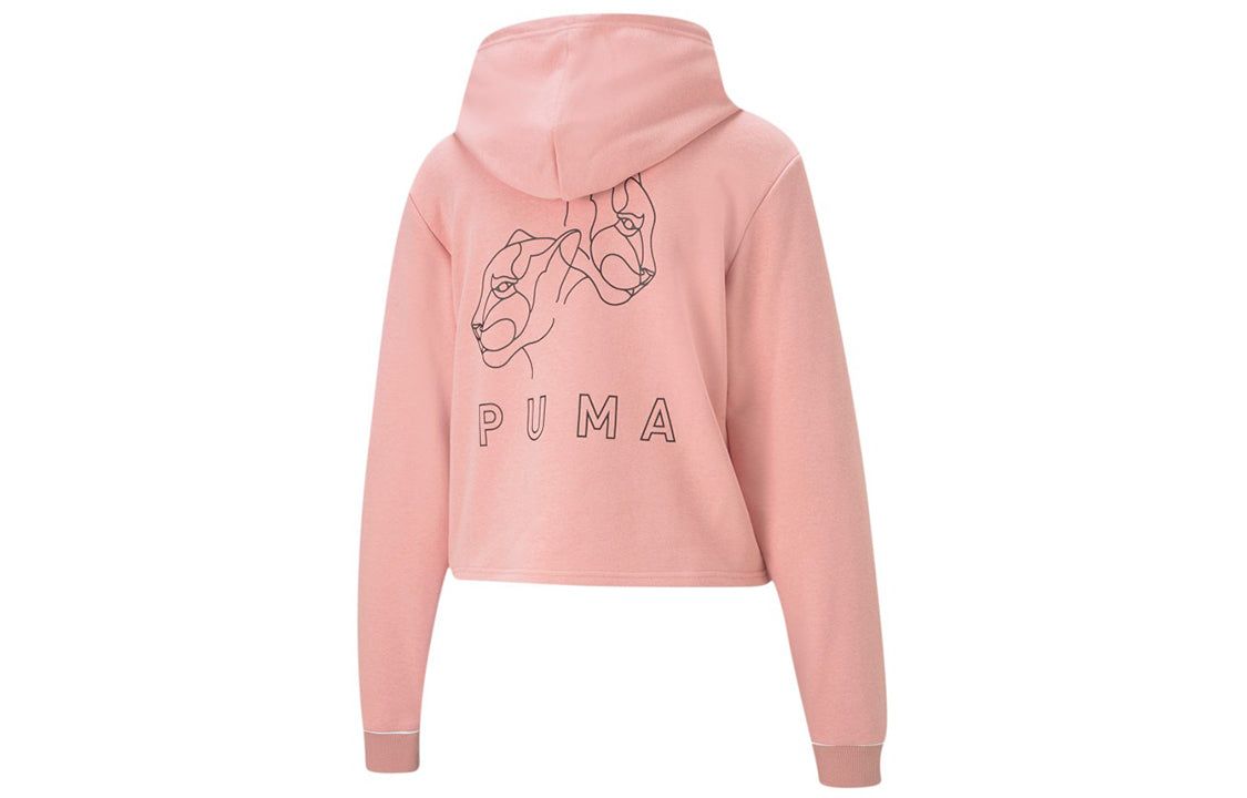 (WMNS) Puma Style Cat Hoodie 'Pink White' 587162-14 sold by KicksCrew product image thumbnail 2