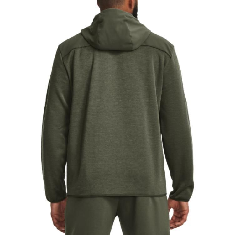 Under Armour Essential Swacket Hoodie Jacket 'Dark Green' 1378824-390 sold by KicksCrew product image thumbnail 4