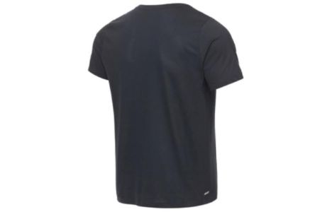 New Balance Graphic Heathertech T-Shirt 'Black Blue' AMT11071-BM sold by KicksCrew
