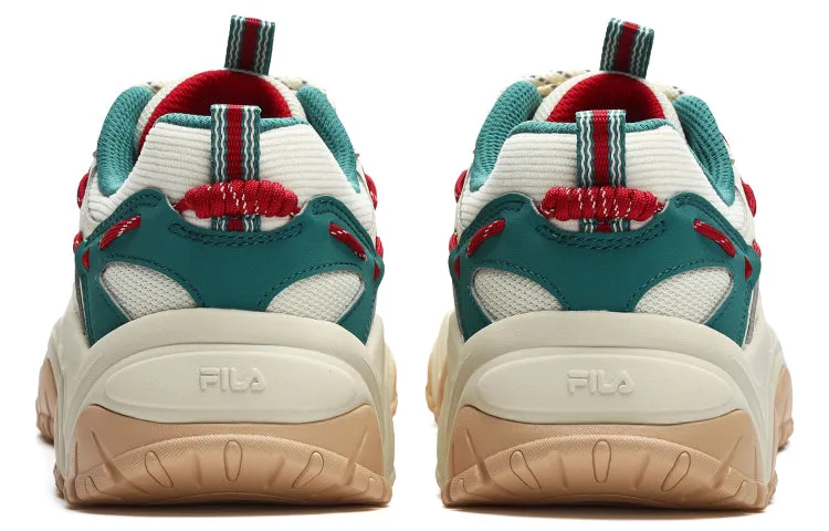 (WMNS) FILA Fluid 4 Sneakers 'Cream Green Red' F12W312101FCC sold by KicksCrew product image thumbnail 4