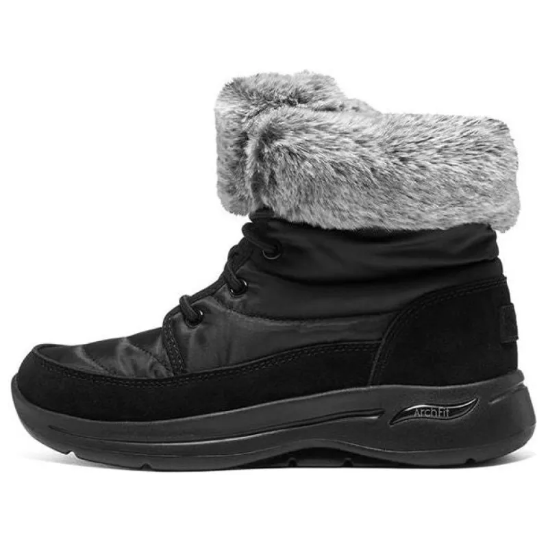 (WMNS) Skechers Go Walk Arch Fit 'Black' 144409-BKGY sold by KicksCrew
