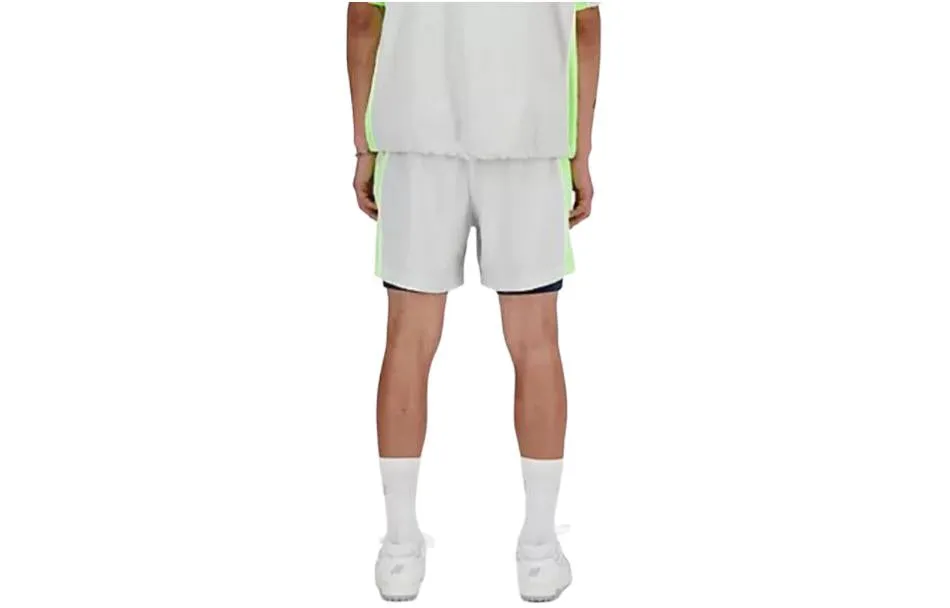 New Balance Hoops On Court 2 in 1 Shorts 'Grey Matter' MS41586-GYM sold by KicksCrew product image thumbnail 2