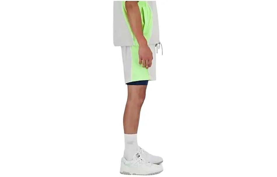 New Balance Hoops On Court 2 in 1 Shorts 'Grey Matter' MS41586-GYM sold by KicksCrew product image thumbnail 3