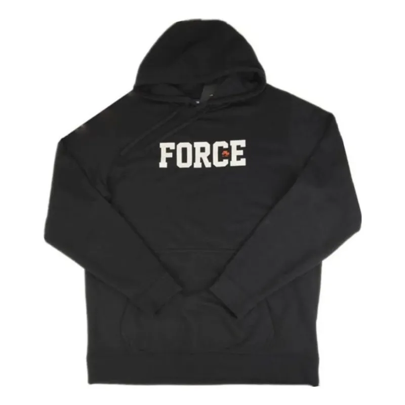 Nike Air Force Logo Hoodie 'Black' AV3560-010 sold by KicksCrew