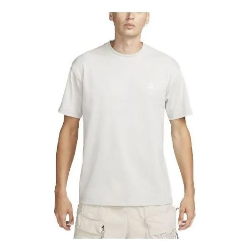 Nike ACG T-Shirt 'Light Iron Ore Summit White' DJ3642-012 sold by KicksCrew
