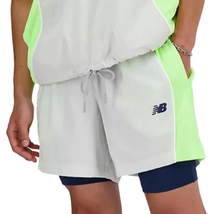 New Balance Hoops On Court 2 in 1 Shorts 'Grey Matter' MS41586-GYM sold by KicksCrew product image thumbnail 4