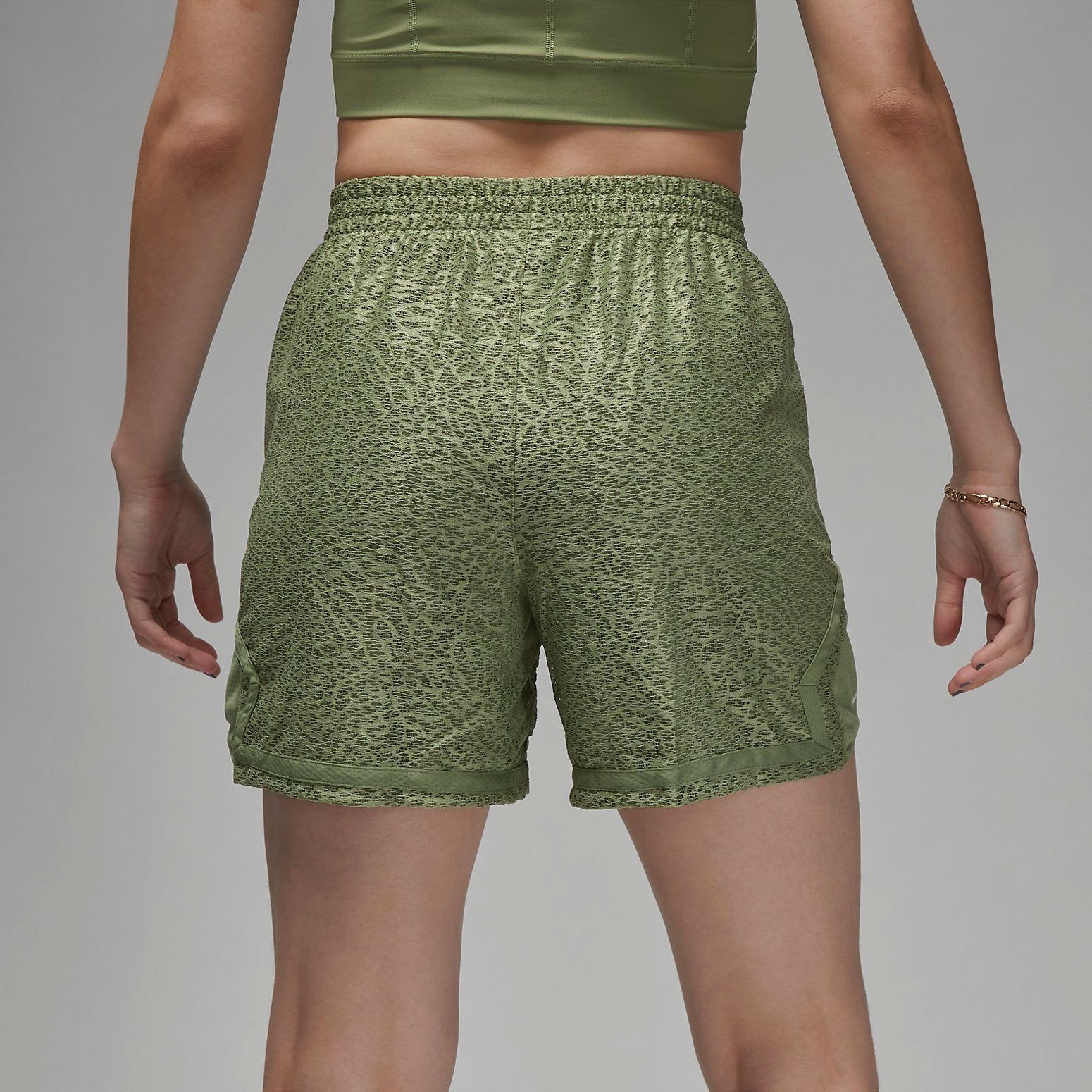(WMNS) Air Jordan Sport Diamond Shorts 'Oil Green' DZ3220-386 sold by KicksCrew product image thumbnail 2
