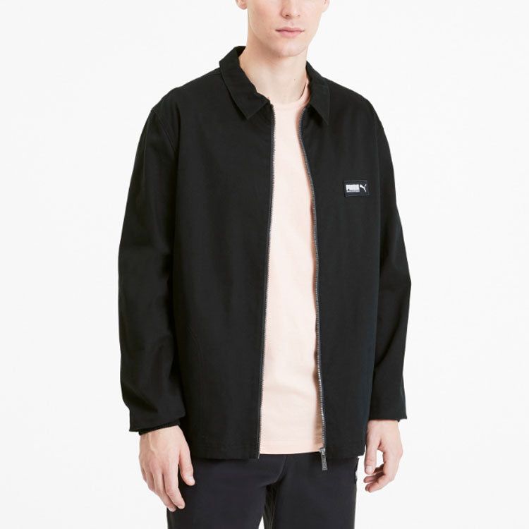 Puma Nu-tility Logo Jacket 'Black' 582702-01 sold by KicksCrew product image thumbnail 3