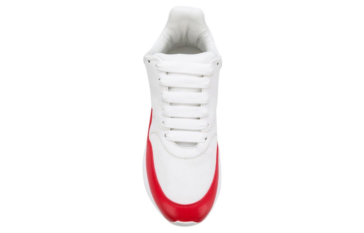 (WMNS) Alexander McQueen Oversized Runner in Nappa Calf Leather 'White Red' 533710WHT999092 sold by KicksCrew product image thumbnail 5