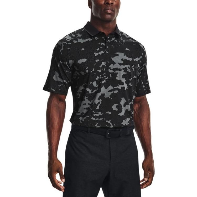 Under Armour Iso-Chill Charged Camo Polo Shirt 'Black' 1373692-001 sold by KicksCrew product image thumbnail 3