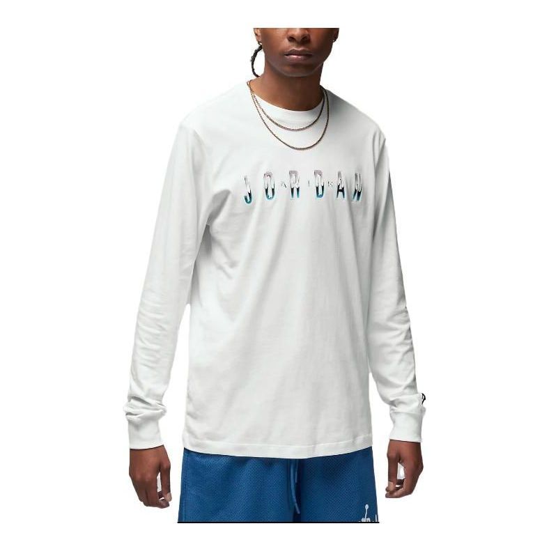 Air Jordan Long Sleeve T-Shirt 'White' DV8417-100 sold by KicksCrew