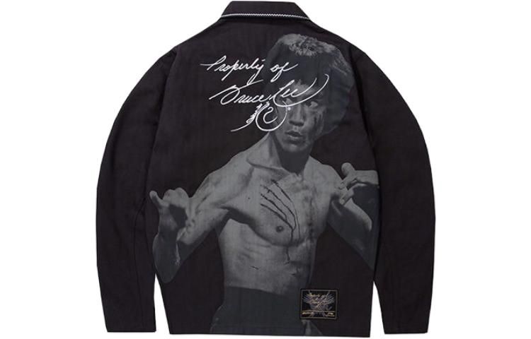 Li-Ning x Bruce Lee Graphic Jacket 'Black' AFDR983-2 sold by KicksCrew product image thumbnail 2