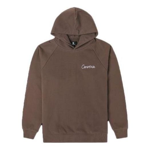 Converse Raglan Elevated Hoodie 'Brown' 10024580-A03 sold by KicksCrew
