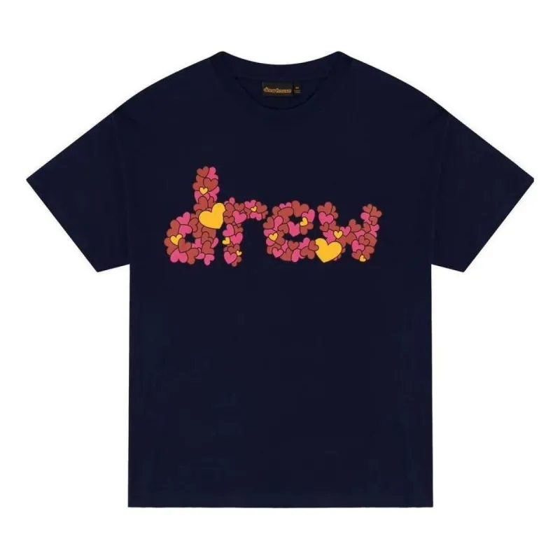 Drew House Love Drew T-shirt 'Dark Navy' DR-FW22-125 sold by KicksCrew