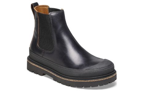 (WMNS) Birkenstock Prescott Slip On Women Waxy Leather Narrow Fit 'Black' 1025218 sold by KicksCrew