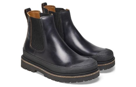 (WMNS) Birkenstock Prescott Slip On Women Waxy Leather Narrow Fit 'Black' 1025218 sold by KicksCrew