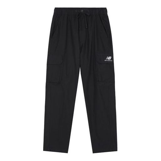 New Balance Logo Casual Cargo Pants 'Black' AMP14313-BK sold by KicksCrew