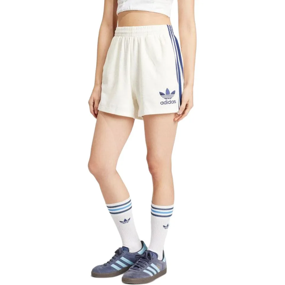 (WMNS) adidas Terry Shorts 'White Blue' IT9841 sold by KicksCrew product image thumbnail 2