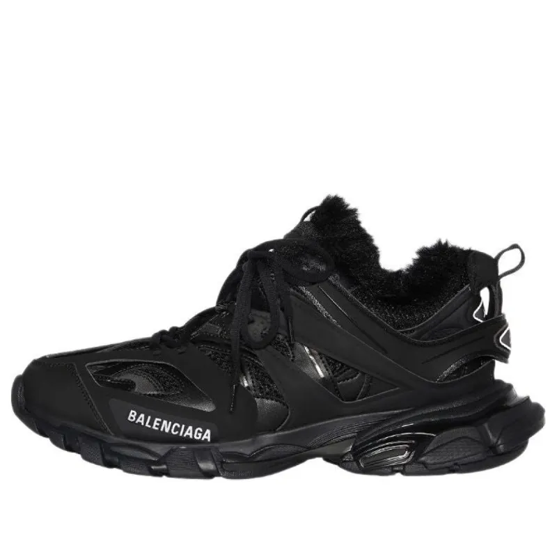 (WMNS) Balenciaga Track Sneakers 'Fake Fur Black' 668555W3CQ11000 sold by KicksCrew