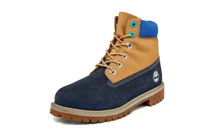 (GS) Timberland Premium 6 Inch Waterproof Boots 'Wheat Blue Navy' A2F3U sold by KicksCrew product image thumbnail 3