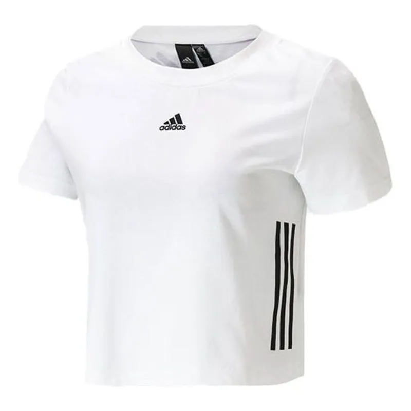 (WMNS) adidas APXJ SS T-Shirt 'White Black' HF5115 sold by KicksCrew
