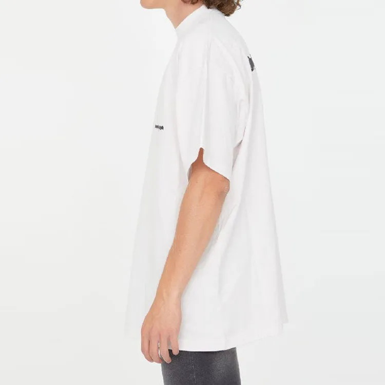 Balenciaga Strike 1917 Oversized T-shirt 'White' 694576TMVJ69800 sold by KicksCrew product image thumbnail 5
