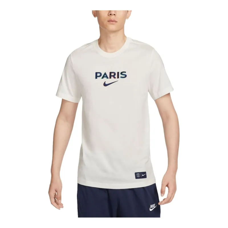 Nike Paris Saint-Germain Soccer T-Shirt Asia Sizing 'Sail' HJ9761-133 sold by KicksCrew
