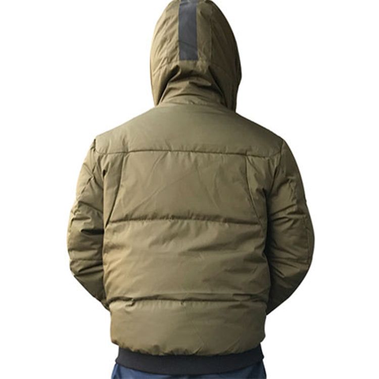 New Balance Heavyweight Puffer Hooded Jacket 'Olive Green' NP74T021-KH sold by KicksCrew product image thumbnail 4