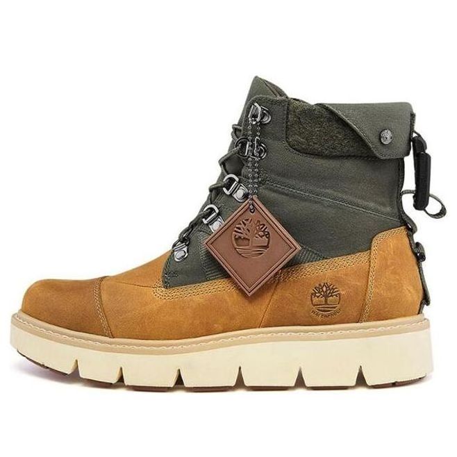 (WMNS) Timberland Raywood 6 Inch EK+ Wide Fit Waterproof Boots 'Wheat Nubuck with Green' A42HPW sold by KicksCrew