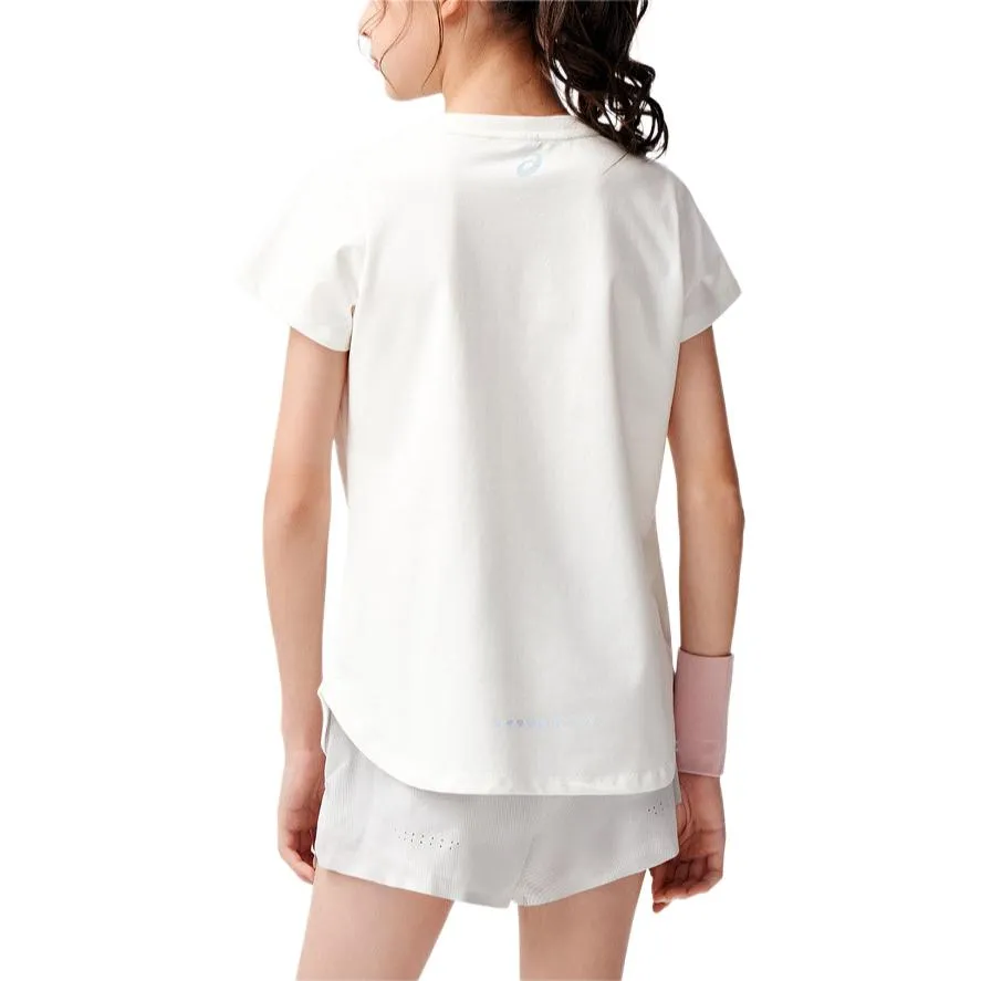 (GS) ASICS Logo T-Shirt 'White Pink' 332241174027-10 sold by KicksCrew product image thumbnail 4