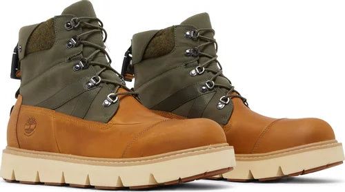 (WMNS) Timberland Raywood 6 Inch EK+ Wide Fit Waterproof Boots 'Wheat Nubuck with Green' A42HPW sold by KicksCrew product image thumbnail 3